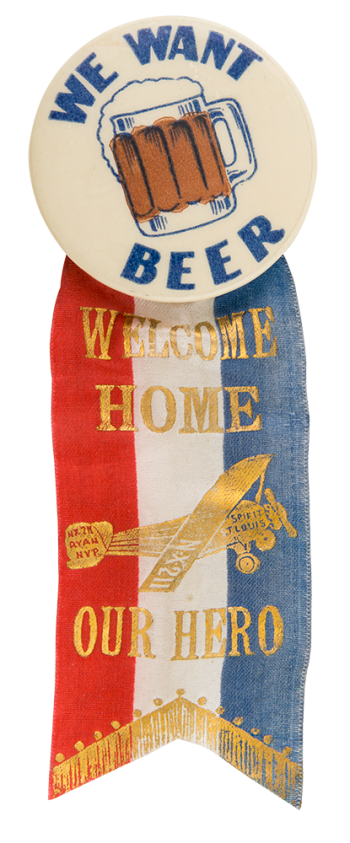 We Want Beer Welcome Home Beer Button Museum