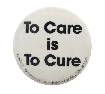 American Foundation for AIDS Research Cause Button Museum