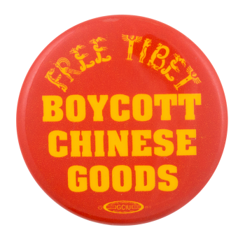 Boycott Chinese Goods Cause Button Museum