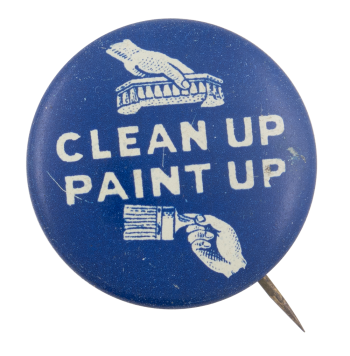 Clean Up Paint Up Cause Button Museum