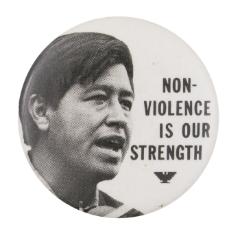 Non-Violence Cesar Chavez Cause Button Museum