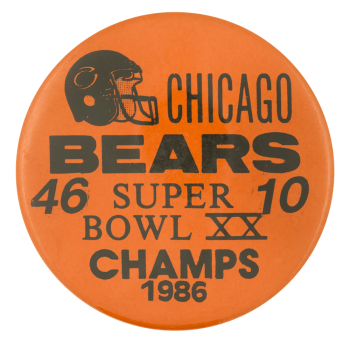 Chicago Bears Super Bowl XX Chicago Button Museum
