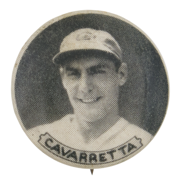 Chicago Cubs Phil Cavarretta Sports Button Museum