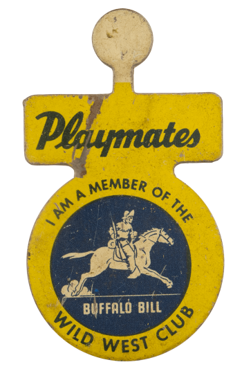 Playmates Wild West Club Club Busy Beaver Button Museum
