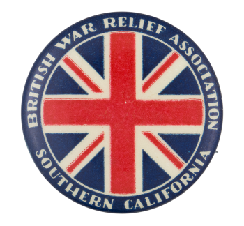 British War Relief Association  Club Button Museum