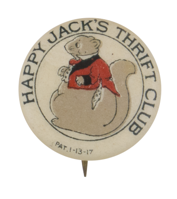 Happy Jack's Thrift Club Club Button Museum