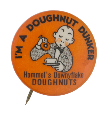 Hommel's Downyflake Doughnuts Club Button Museum
