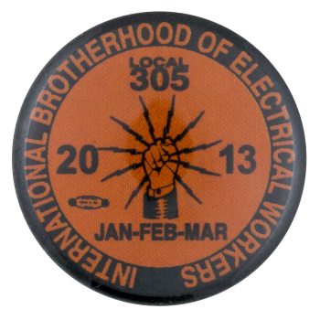 International Brotherhood of Electrical Workers Club Button Museum