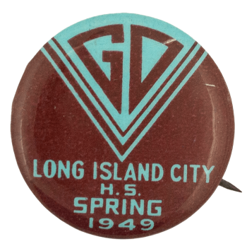Long Island City G.O. Spring 1949 Club Busy Beaver Button Museum