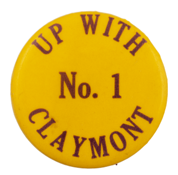 Up With Claymont No. 1 Club Busy Beaver Button Museum