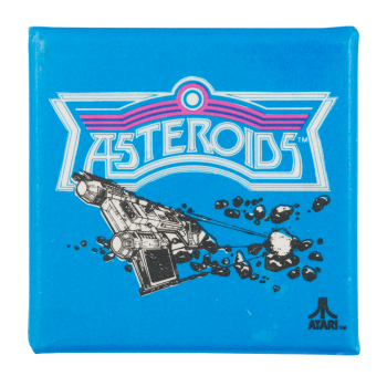 Atari Asteroids Entertainment Button Museum