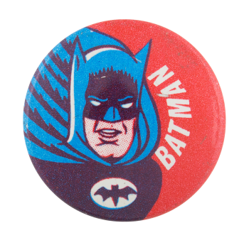Batman On Red Background Entertainment Busy Beaver Button Museum