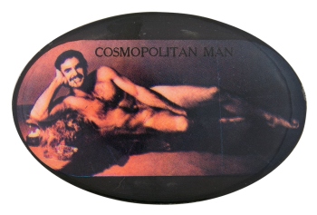 Burt Reynolds Cosmopolitan Man Entertainment Busy Beaver Button Museum