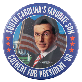 Colbert For President Entertainment Busy Beaver Button Museum