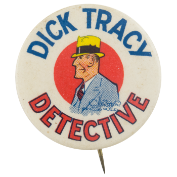 Dick Tracy Detective Entertainment Busy Beaver Button Museum