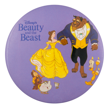Disney Beauty and the Beast Entertainment Busy Beaver Button Museum