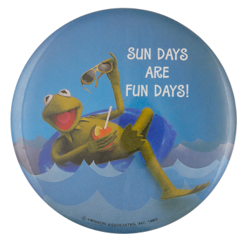 Kermit the Frog Sun Days Entertainment Busy Beaver Button Museum