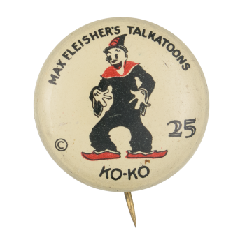 Max Fleisher's Talkatoons Ko-Ko Entertainment Busy Beaver Button Museum