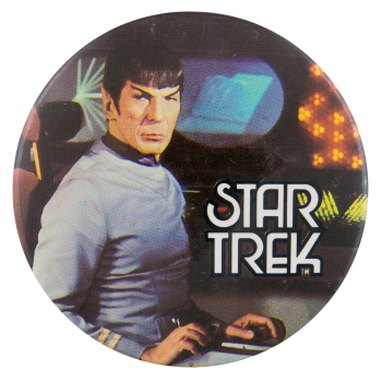 Spock Sitting Star Trek Entertainment Busy Beaver Button Museum