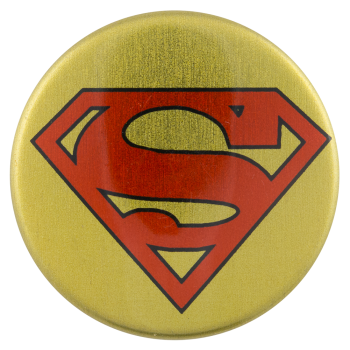Superman Gold Entertainment Busy Beaver Button Museum