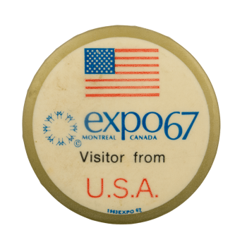 Expo67 Montreal Event Busy Beaver Button Museum