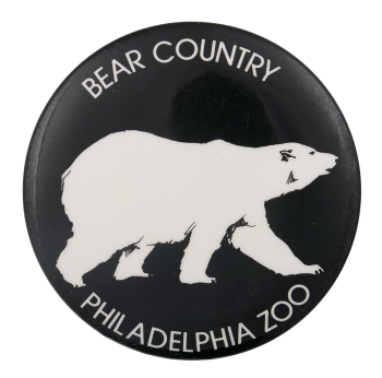 Bear Country Philadelphia Zoo Polar Bear Event Button Museum