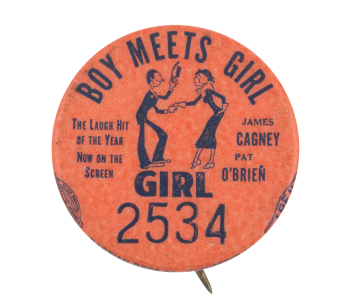 Boy Meets Girl Girl 2534 Event Button Museum