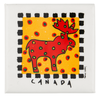 Canada Moose Event Button Museum