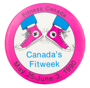 Canada's Fitweek Feet Event Button Museum