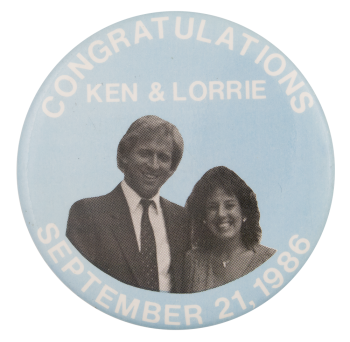 Congratulations Ken & Lorrie Event Button Museum