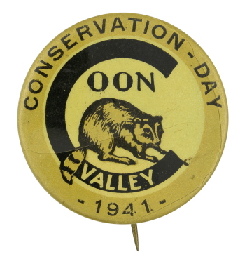 Conservation Day Coon Valley Event Button Museum