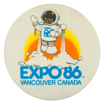 Expo 86 Vancouver Canada Event Button Museum