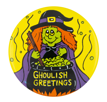 Ghoulish Greetings Event Button Museum