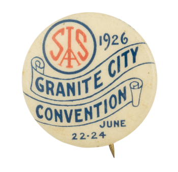 Granite City Convention 1926 Event Button Museum