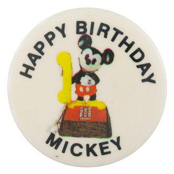 Happy Birthday Mickey Events Button Museum