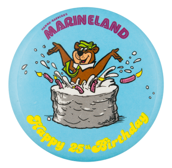 Marineland Happy 25th Birthday Event Button Museum