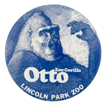 Otto Zoo Gorilla Event Button Museum