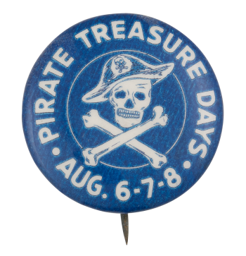 Pirate Treasure Days Event Button Museum