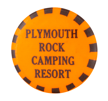 Plymouth Rock Camping Resort Event Button Museum