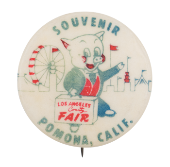 Souvenir Los Angeles County Fair Event Button Museum