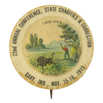 State Charities and Correction Event Button Museum