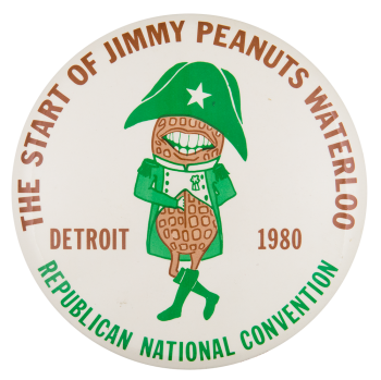 The Start of Jimmy Peanuts Waterloo Event Button Museum