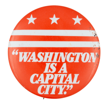 Washington is a Capital City Event Button Museum