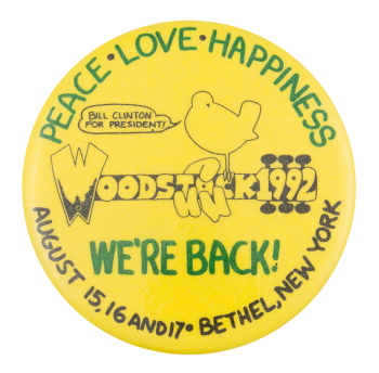 Woodstock 1992 Event Button Museum
