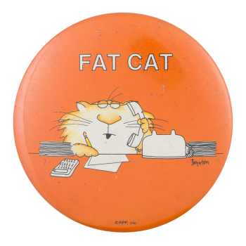 Sandra Boynton's Fat Cat Humorous Button Museum