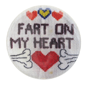 Fart On My Heart I heart Ice Breakers button museum