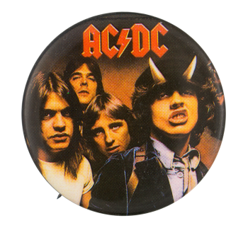 AC/DC Highway To Hell Group Music Button Museum