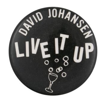 David Johansen Live It Up Music Button Museum