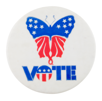 Vote Butterfly Logo Music Button Museum