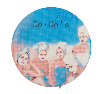 Go Go's Beauty And The Beat Circle Music Button Museum